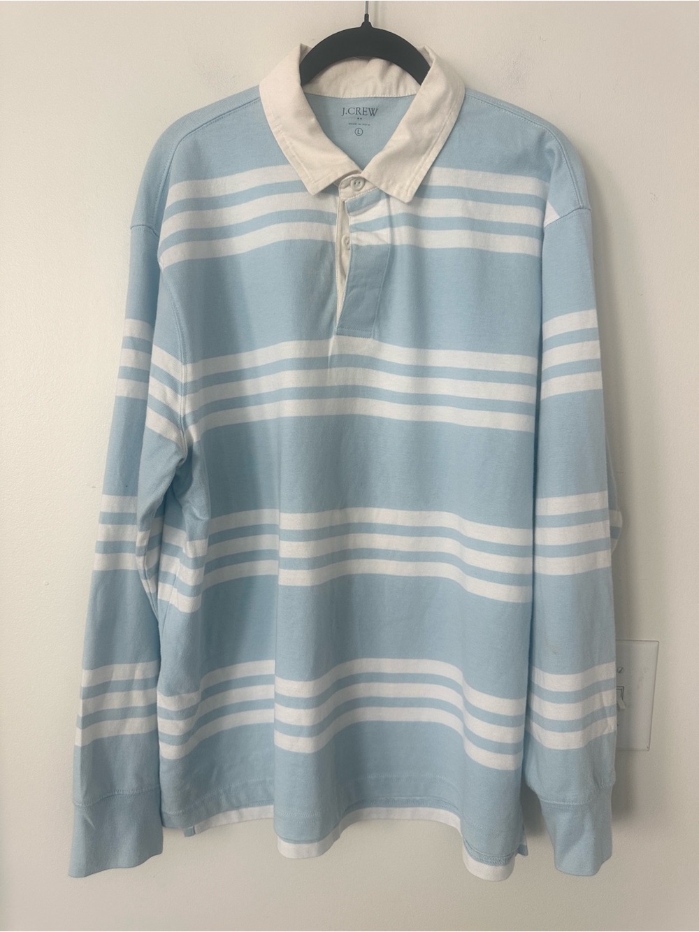 J. Crew Striped Men’s Rugby Shirt L